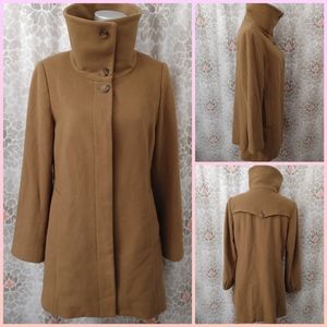 Cole Haan tan peacoat size 10
